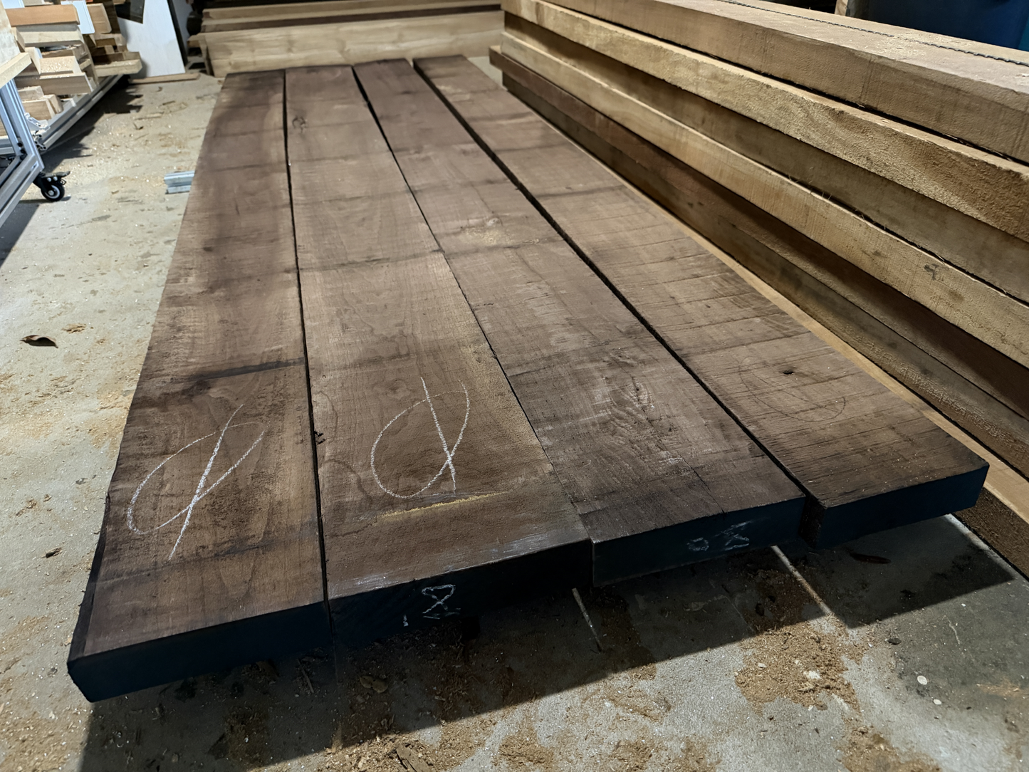 American Black Walnut - Premium Rough Sawn Beams 0.1m3
