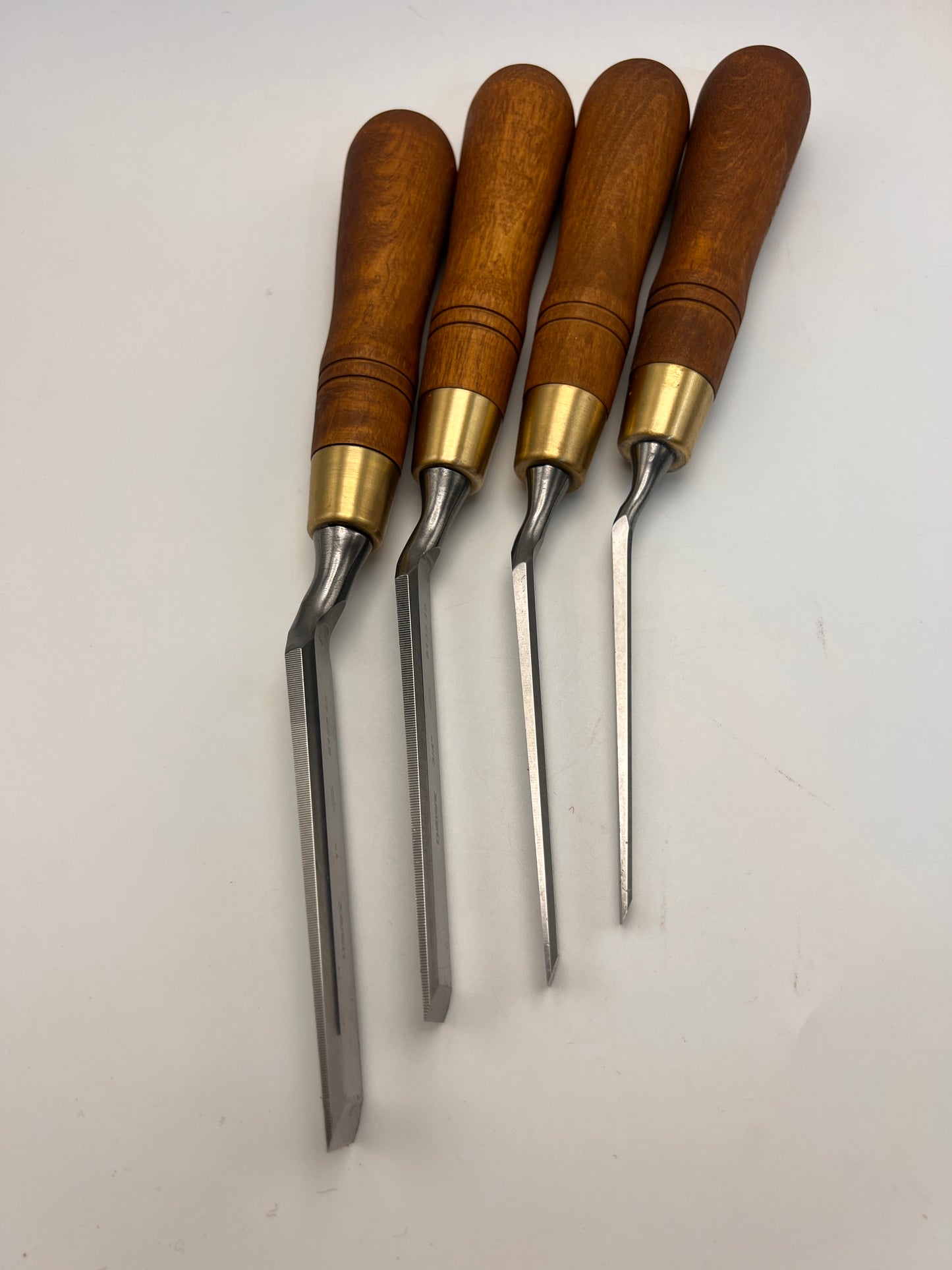 Narex Cranked-Neck Paring Chisel - Set of 4