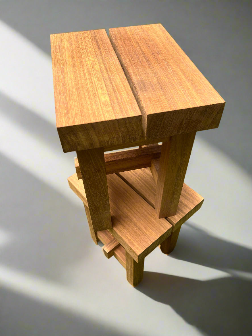 Yugen Handcrafted Mortise Stool