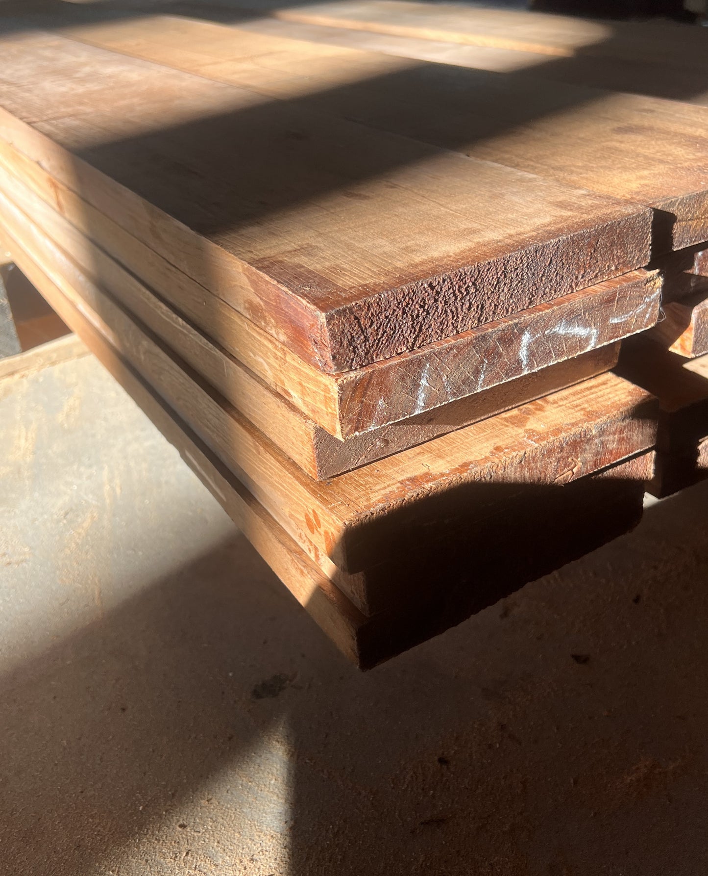 Burmese Teak - FEQ / Grade A - 165mm x 26mm x 2200mm - Skip planed - Price Per M