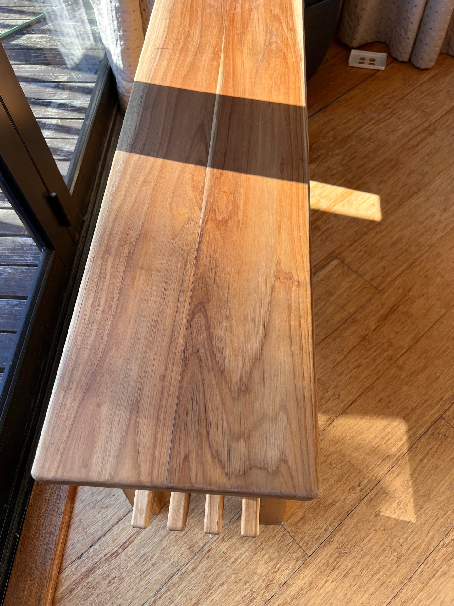 Handcrafted Bench Seat with Shoe Rack - NZ Made