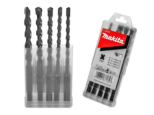 Makita D-36049 Makita Masonry Hammer SDS-Plus Drill Bit Set