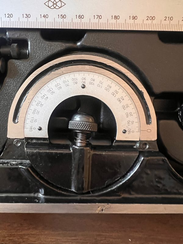 Combination angle ruler - stainless steel & cast iron