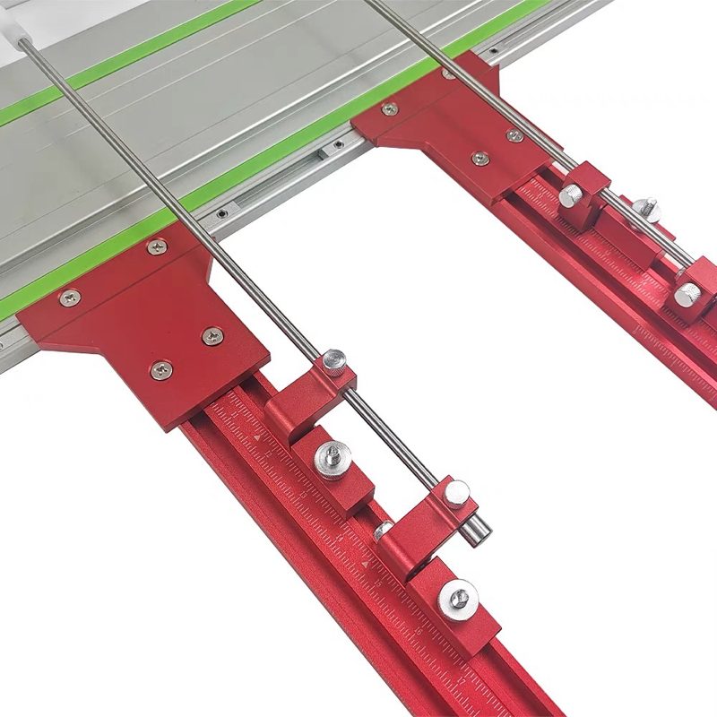 Parallel guide support for track saw