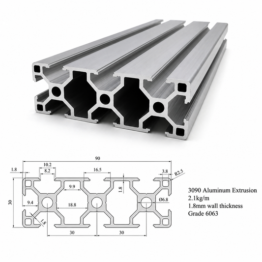 3090 Aluminum Extrusion - T Slot