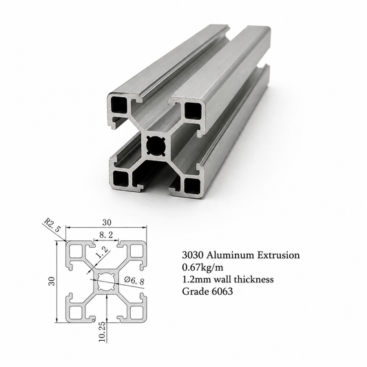 3030 Aluminum Extrusion - T Slot
