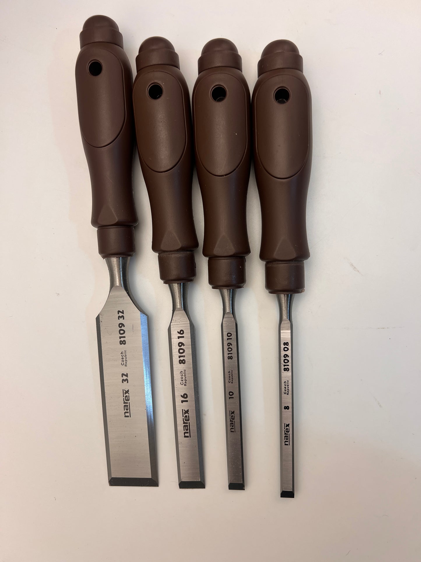 Narex Plast Line Profi Bevel Edge Chisel Set of 4