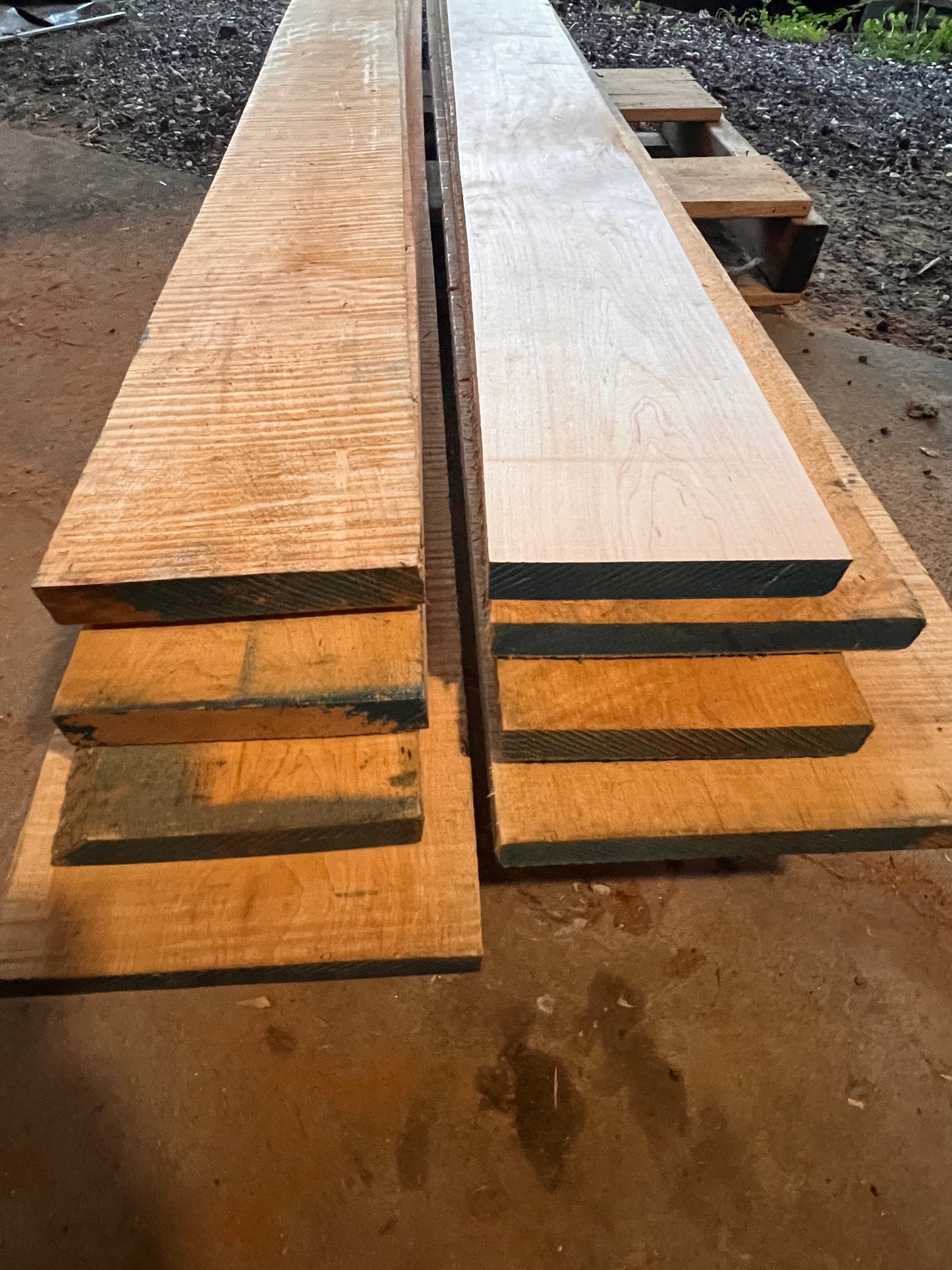 American Hard Maple - Premium Rough Sawn Boards 0.1m3