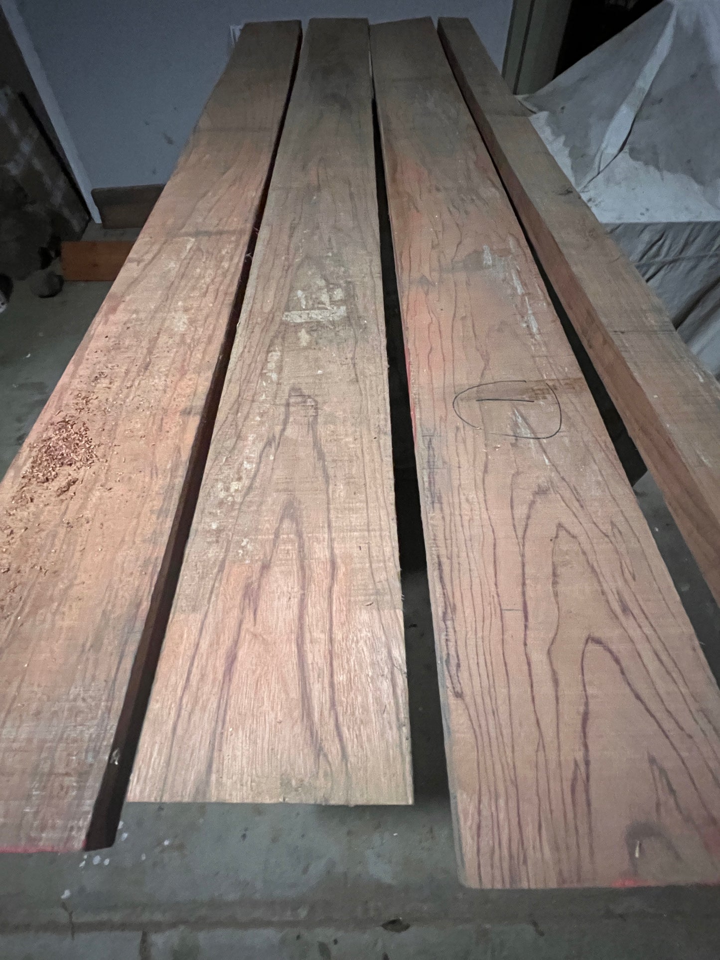 American Red Oak - Rough Sawn Beams 0.1m3