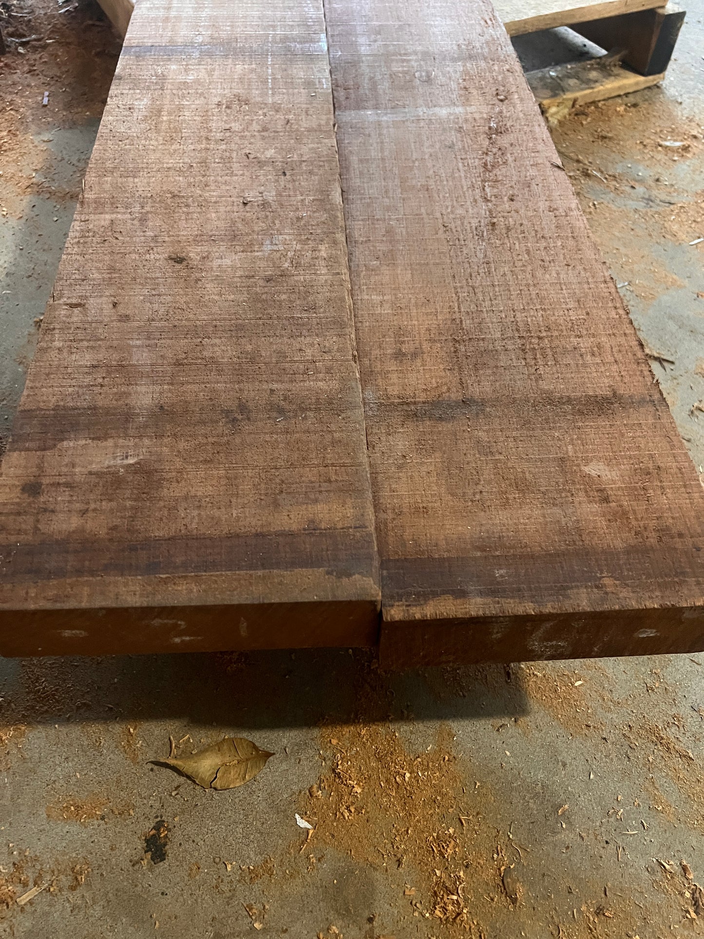 African Iroko Beams - Premium Rough Sawn - 0.4m3