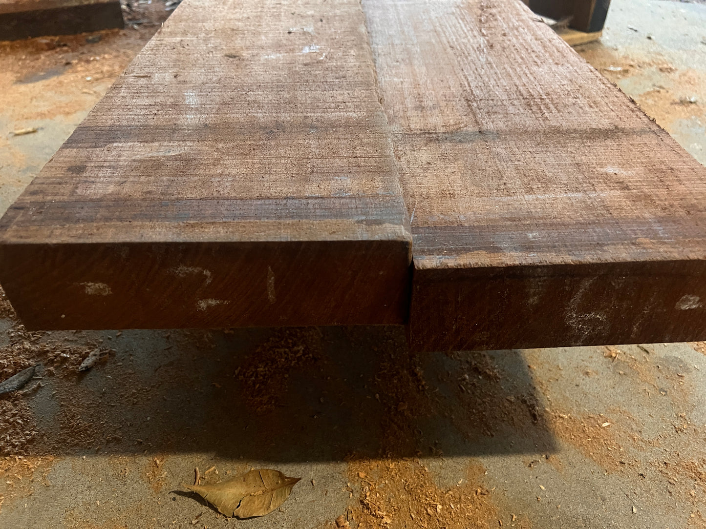 African Iroko Beams - Premium Rough Sawn - 0.4m3