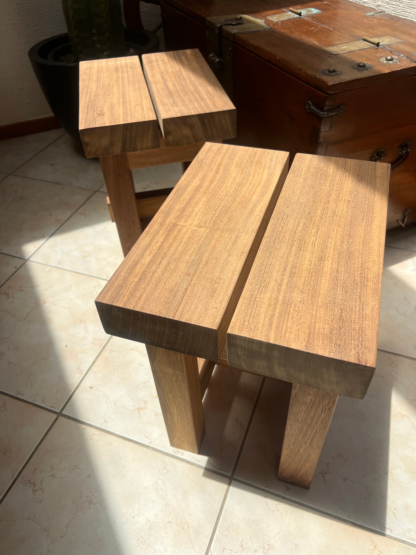 Handcrafted Solid Stool - NZ Made