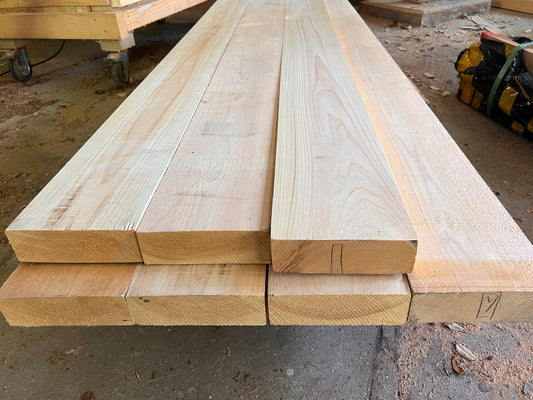 Japanese Hinoki Beams - Premium - 155mm x 50mm x 2200mm - Rough Sawn - 0.12m3