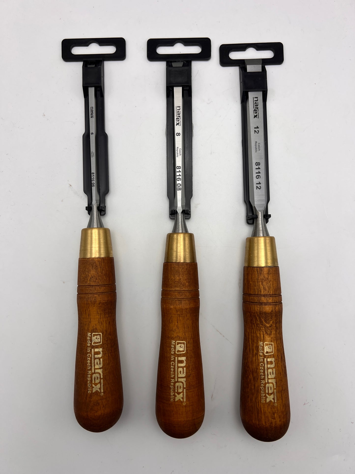 Narex Premium Bevel Edge Chisel - Set of 3 - 6mm, 8mm, 12mm