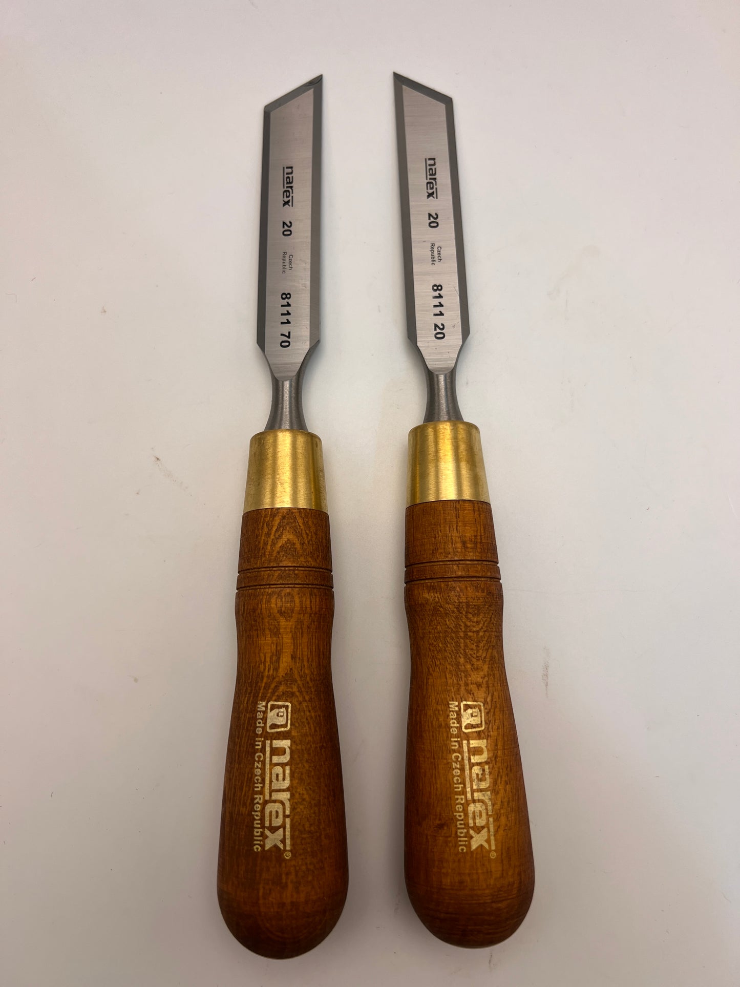 Narex Premium Left & Right Skew Chisel - 20mm - Set of 2
