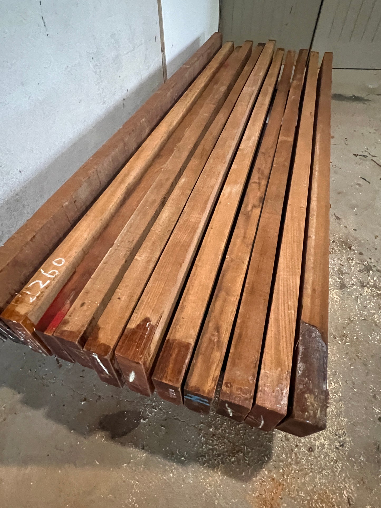 Burmese Teak - Premium Rough Sawn Beams 0.2m3