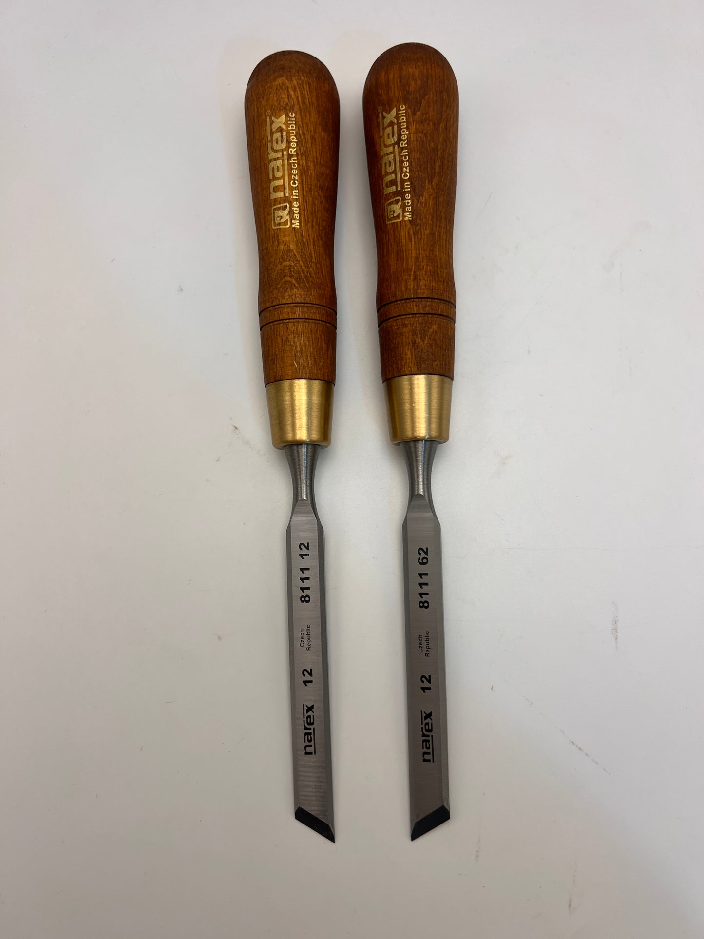 Narex Premium Left & Right Skew Chisel - 12mm - Set of 2