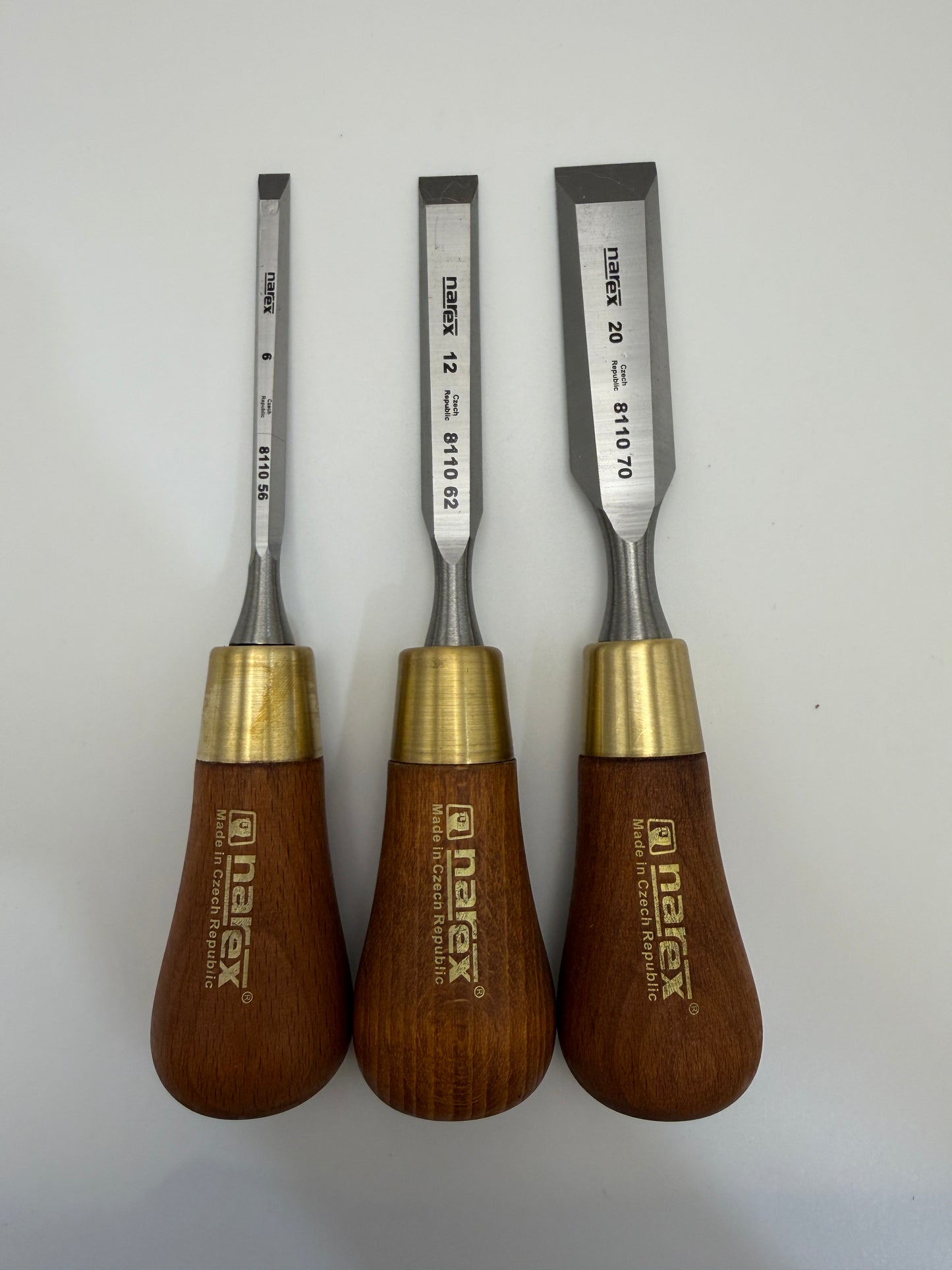 Narex Premium Bevel Edge Butt Chisel - 6mm, 12mm, 20mm