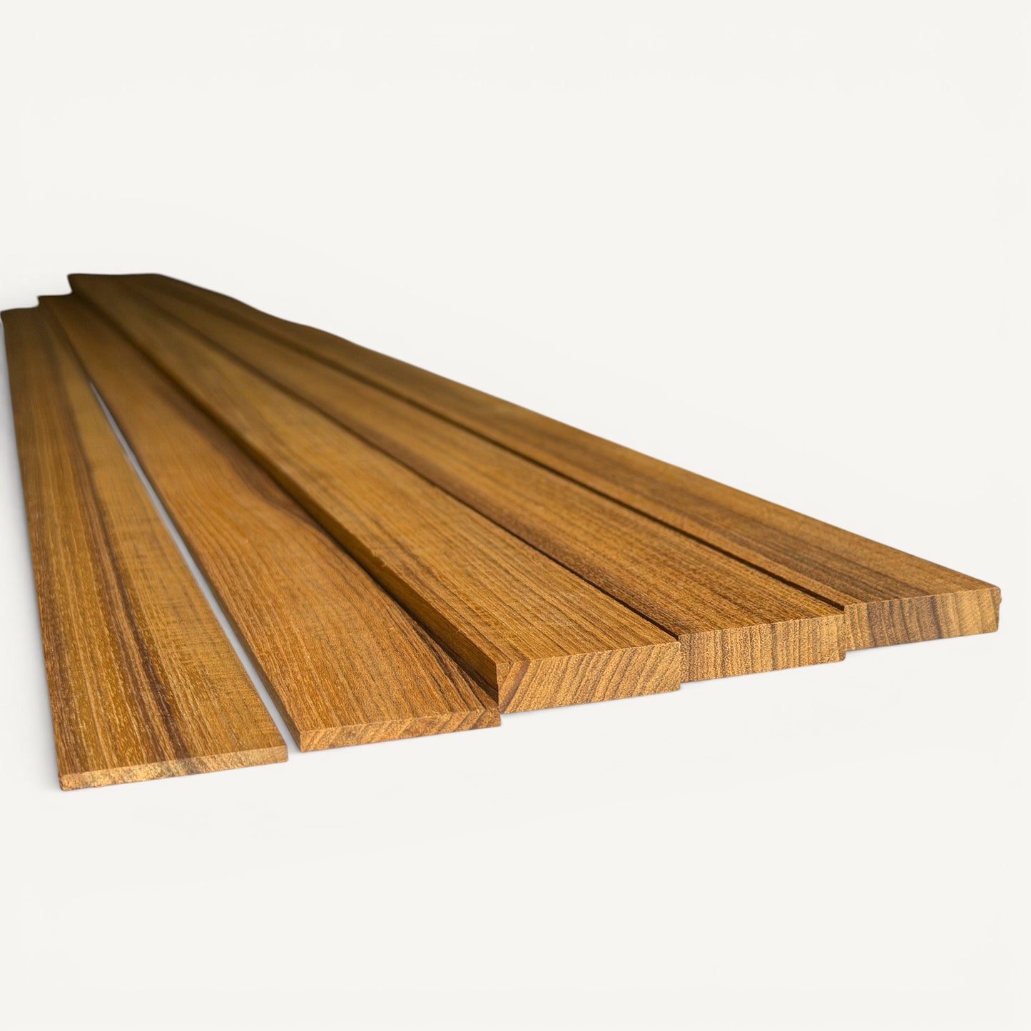 Burmese Teak - FEQ / Grade A - 45x(5-10)mm - Quartersawn - Dressed