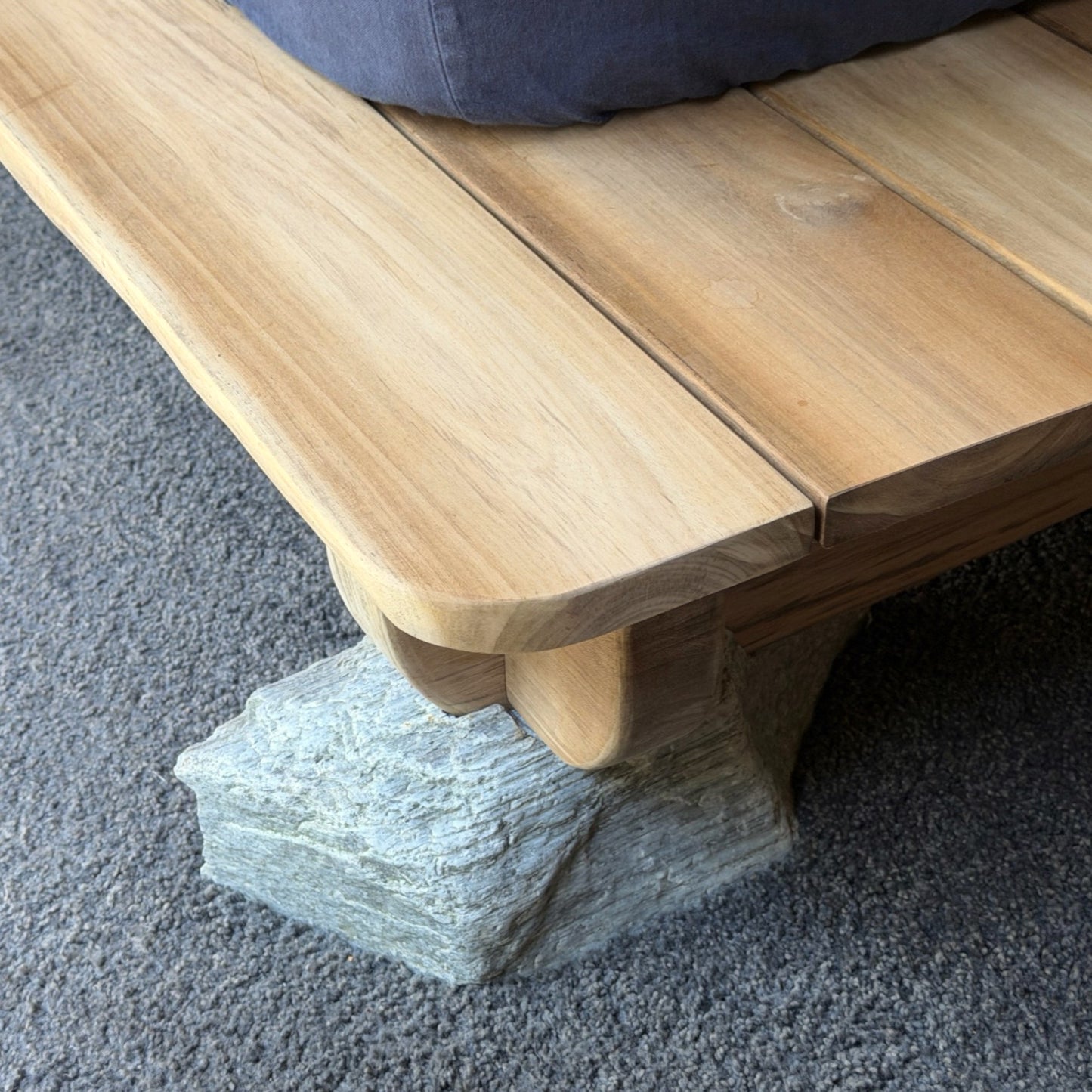 Schist & Timber Platform Bed