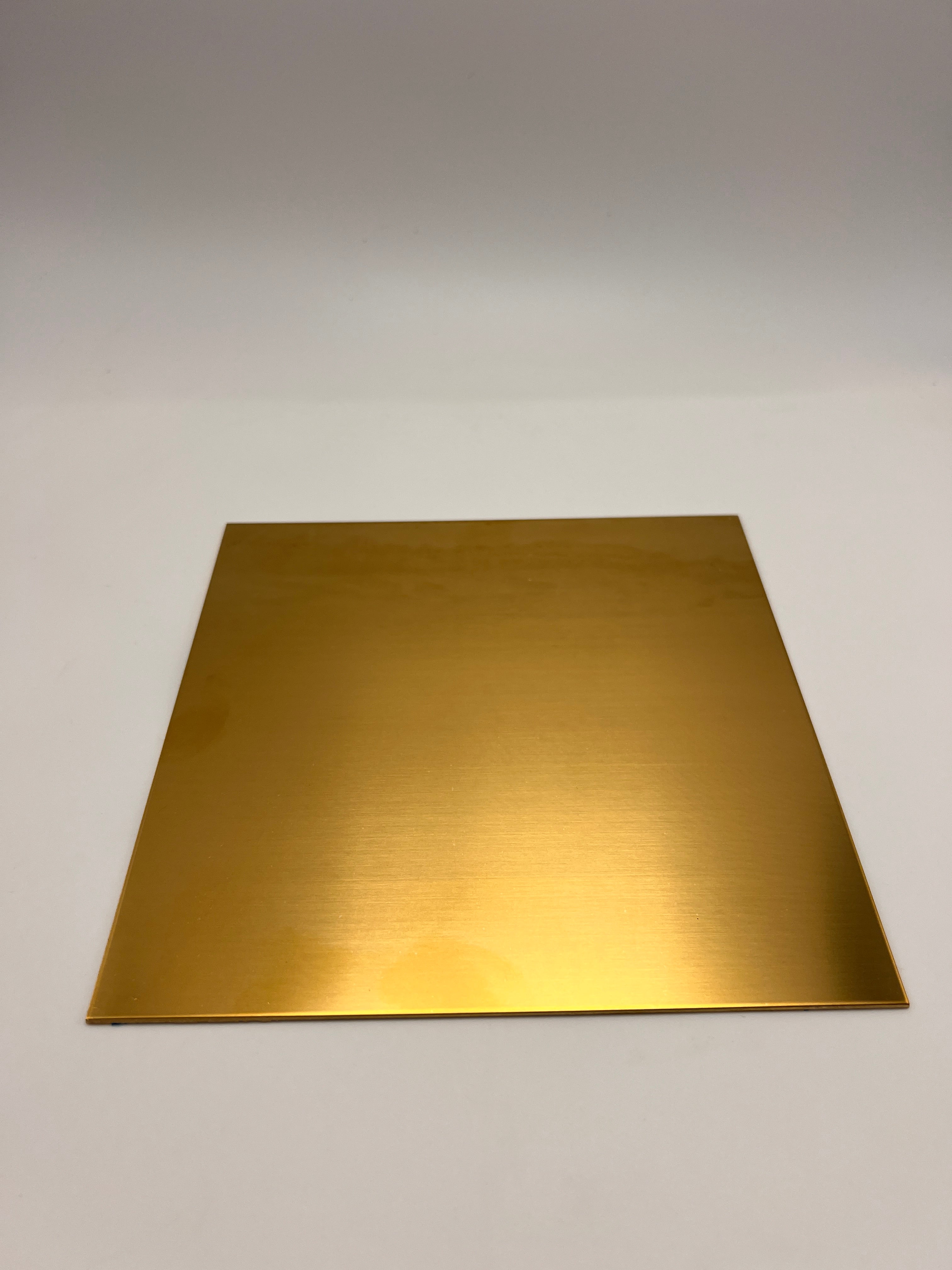 YELARXI Brass Sheet Metal Film Attached Brass Plates, 3.9" X