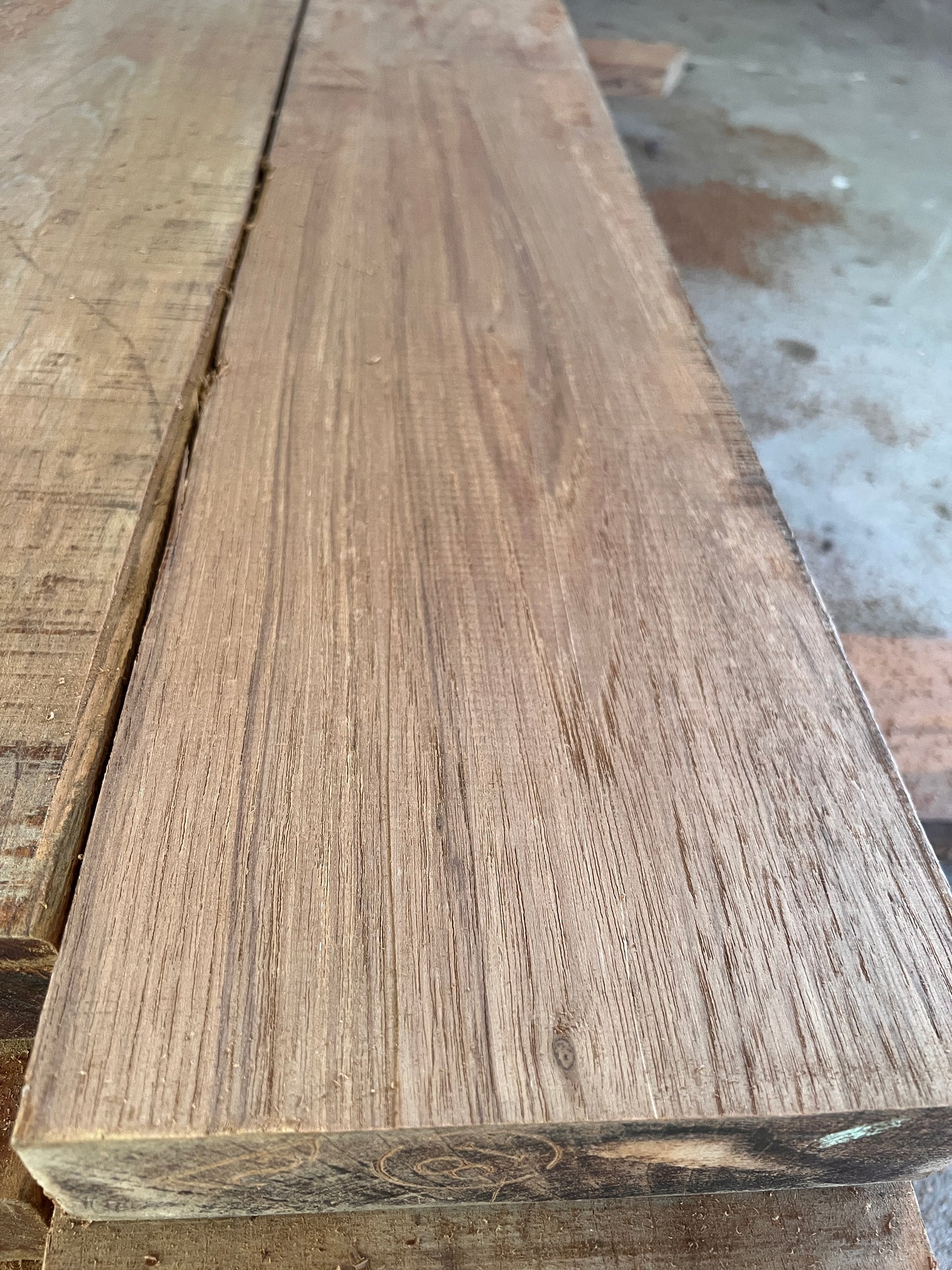 Burmese Teak - FEQ / Grade A - Rough Sawn Beams 210 x 55mm - Price per m