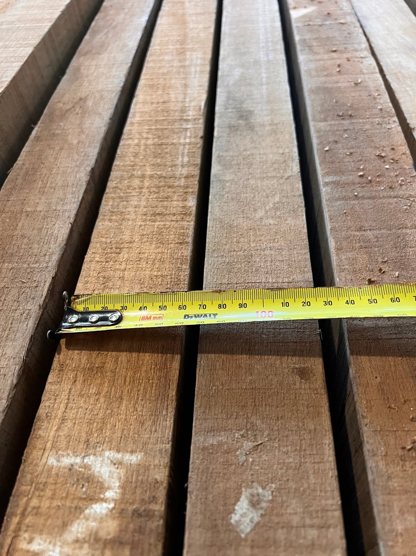 Burmese Teak - FEQ / Grade A - Rough Sawn Beams 210 x 55mm - Price per m