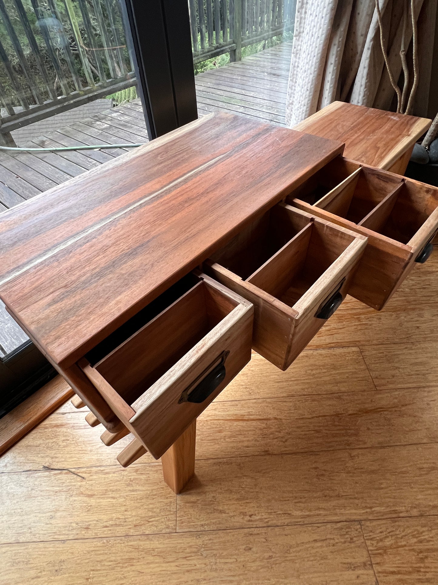 Library / Catalogue Drawer Unit - Handcrafted in NZ - Teak Wood