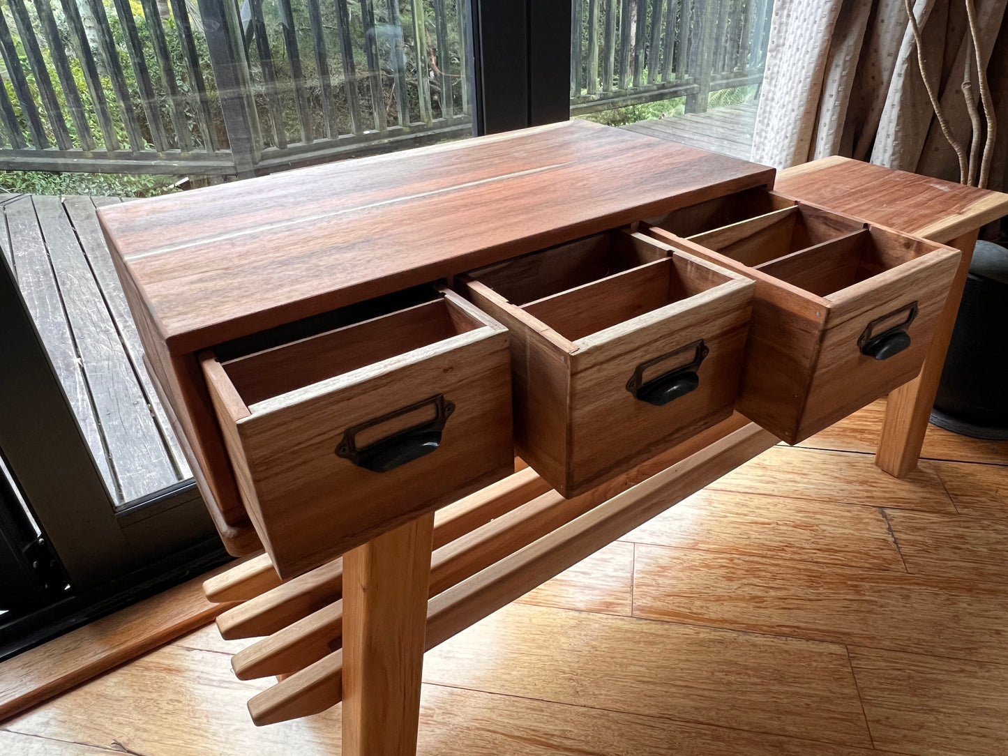 Library / Catalogue Drawer Unit - Handcrafted in NZ - Teak Wood