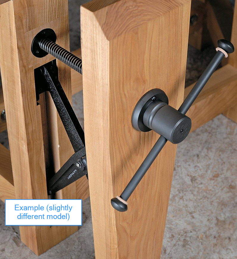 Bench Leg Vise Hardware Kit - heavy duty