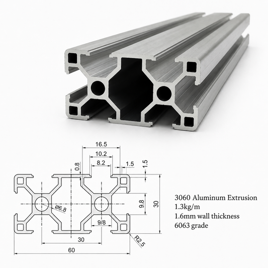 3060 Aluminum Extrusion - T Slot