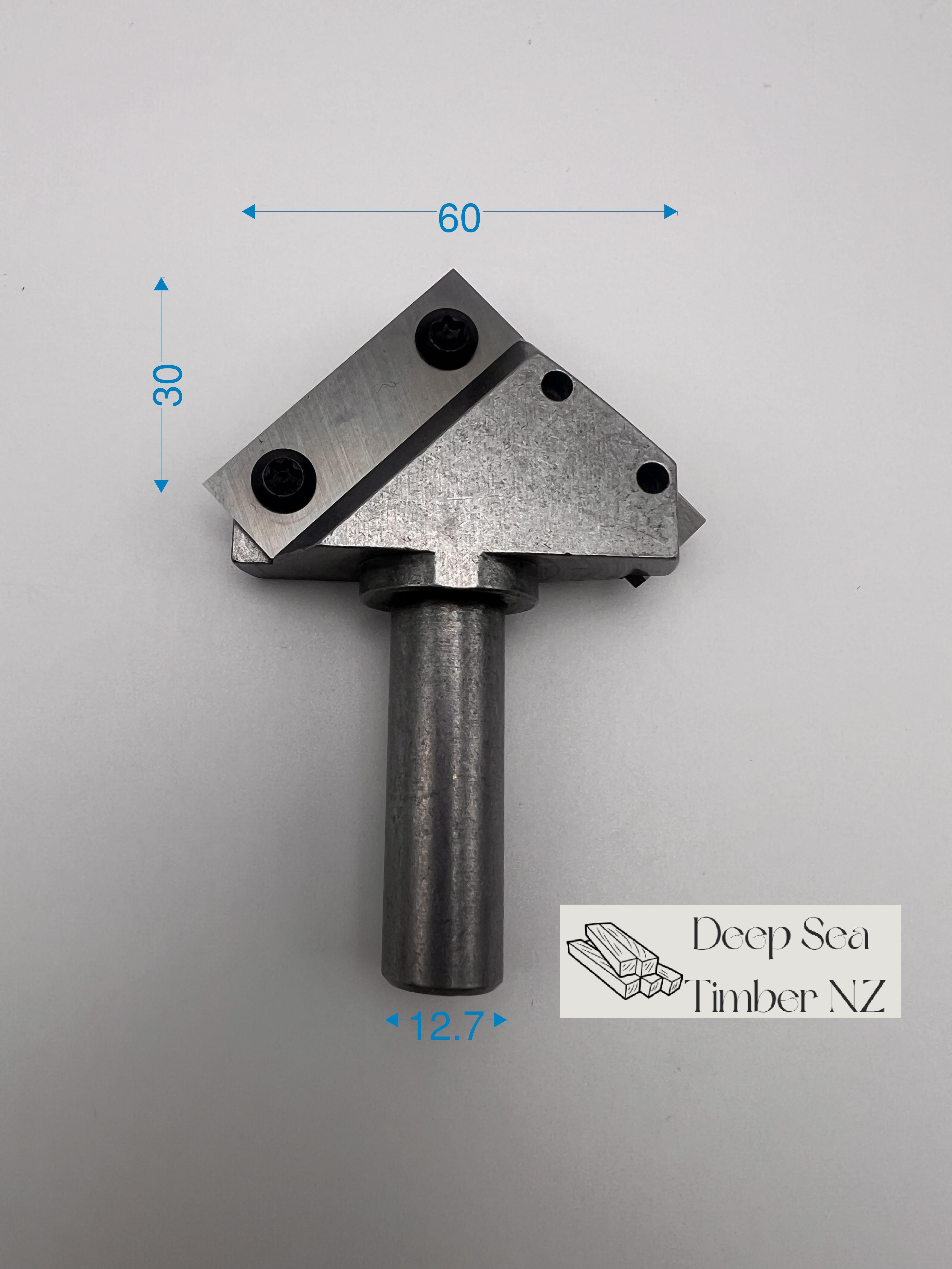 V-Groove Carbide Insert Router Bit - 90 Degree - 1/2