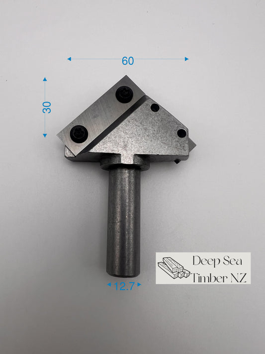 V-Groove Carbide Insert Router Bit - 90 Degree - 1/2" Shank